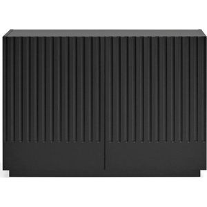 Černá nízká komoda 100x70 cm Doric – Teulat obraz