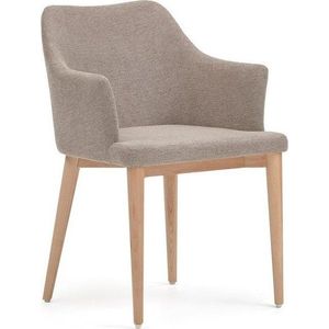 Béžové jídelní židle v sadě 4 ks Croft – Kave Home obraz