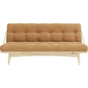 Manšestrová rozkládací pohovka v hořčicové barvě 190 cm Folk – Karup Design obraz