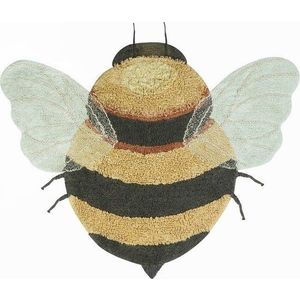 Žlutý pratelný ručně tkaný bavlněný dětský koberec 115x150 cm Bee – Lorena Canals obraz