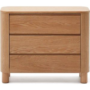 Komoda v dekoru jasanu v přírodní barvě 120x80x40 cm Salaya – Kave Home obraz