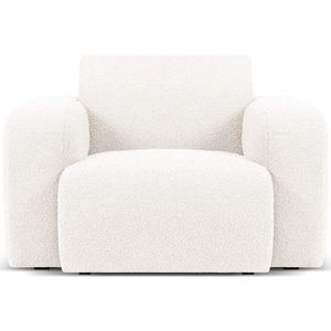 Bílé křeslo z textilie bouclé Molino – Micadoni Home obraz