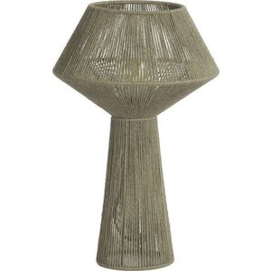 Světle zelená stolní lampa se stínidlem z juty (výška 47 cm) Fugia – Light & Living obraz