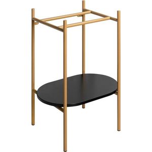 Černý/ve zlaté barvě kovový podstavec pod umyvadlo 55x79, 5 cm Puno – Sapho obraz