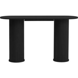 Černý konzolový stolek 40x130 cm Nola – Unique Furniture obraz