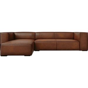Koňakově hnědá kožená rohová pohovka (levý roh) Madame – Windsor & Co Sofas obraz