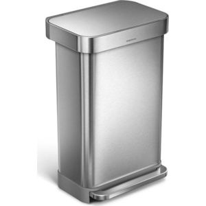 Pedálový odpadkový koš z nerezové oceli 45 l - simplehuman obraz