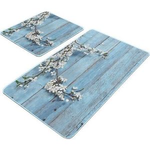 Modré koupelnové předložky v sadě 2 ks 60x100 cm – Mila Home obraz