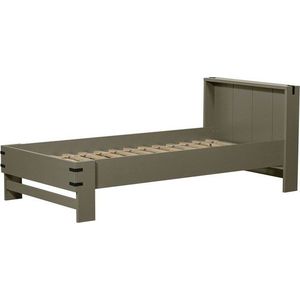 Zelená jednolůžková postel 90x200 cm Bobby – WOOOD obraz