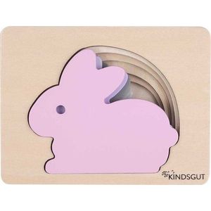 Dřevěné vkládací puzzle Rabbit – Kindsgut obraz
