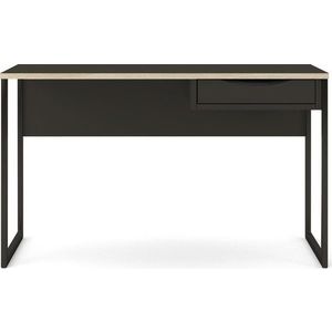 Černý pracovní stůl Tvilum Function Plus, 130 x 48 cm obraz