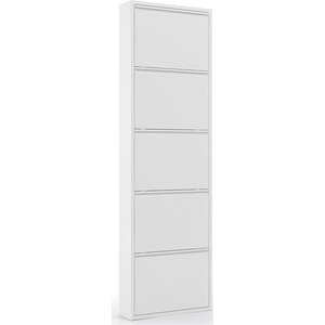 Bílý kovový výklopný botník Rox – Kave Home obraz