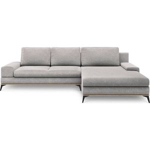 Světle šedá rozkládací rohová pohovka Windsor & Co Sofas Planet, pravý roh obraz