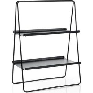 Černý kovový regál 53x75 cm A-Table - Zone obraz