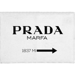 Bílo-černá koupelnová předložka 60x40 cm Prada - Really Nice Things obraz