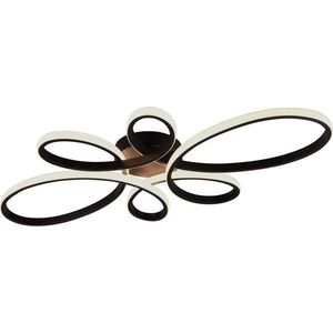 Černé LED stropní svítidlo 45.5x83 cm Fly – Trio obraz