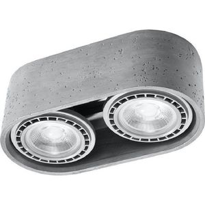 Šedé bodové svítidlo 27x14 cm Spattio - Nice Lamps obraz