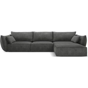 Šedá rohová pohovka (pravý roh) Vanda – Mazzini Sofas obraz