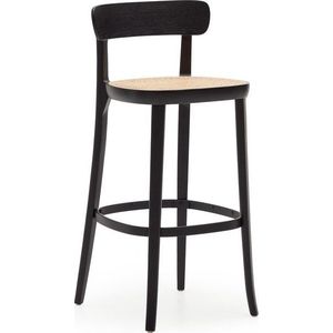 Černá barová židle v dekoru jasanu 99 cm Romane – Kave Home obraz