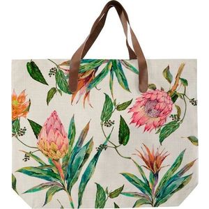 Plátěná taška s uchem z imitace kůže Madre Selva Flores Salvajes obraz