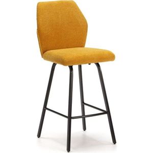 Barové židle v hořčicové barvě v sadě 4 ks 65 cm Bei – Marckeric obraz