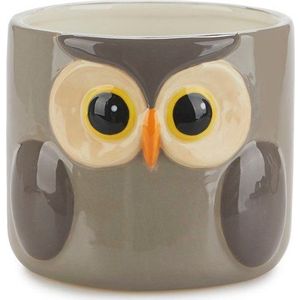 Keramický květináč ø 13, 5 cm Owl – Balvi obraz