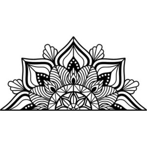 Kovová nástěnná dekorace 118x59 cm Mandala – Wallity obraz