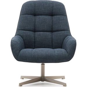 Otočné křeslo šedomodré Jaspe – Kave Home obraz