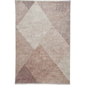 Světle hnědý pratelný běhoun s příměsí bavlny 60x170 cm Whisper – Think Rugs obraz