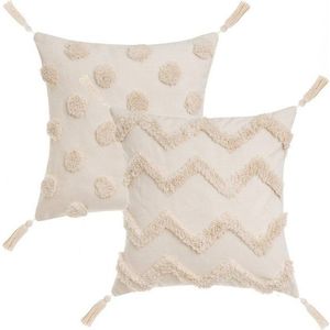 Dekorační polštáře v sadě 2 ks 45x45 cm Natural – Casa Selección obraz
