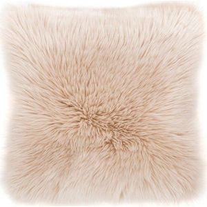 Béžový polštář Tiseco Home Studio Sheepskin, 45 x 45 cm obraz