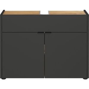 Antracitová skříňka pod umyvadlo 80x60 cm Forano – Germania obraz