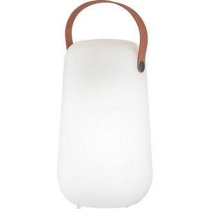 Bílo-hnědá LED stolní lampa (výška 26 cm) Collgar – Fischer & Honsel obraz