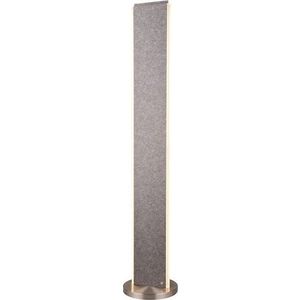 Šedá LED stojací lampa s hlasovým ovládáním/s ovládáním pomocí mobilní aplikace s textilním stínidlem (výška 180 cm) Cicara – CINQUE obraz