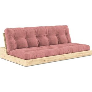 Růžová manšestrová rozkládací pohovka 196 cm Base – Karup Design obraz