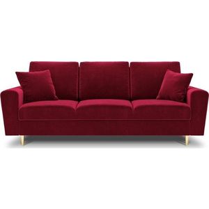 Červená sametová rozkládací/s úložným prostorem pohovka 235 cm Kyoto – Cosmopolitan Design obraz