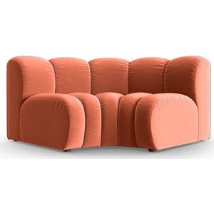 Růžový sametový modul pohovky (variabilní roh) Lupine – Micadoni obraz