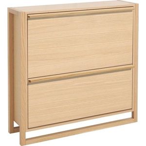 Výklopný botník v dekoru dubu v přírodní barvě NewEst – Woodman obraz