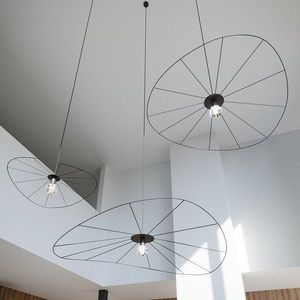 Černé závěsné svítidlo ø 110 cm Elliot – Nice Lamps obraz