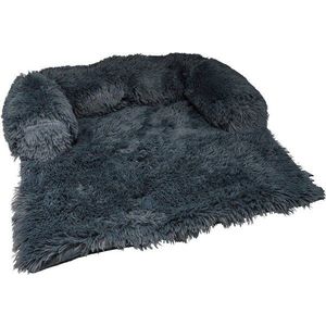 Tmavě šedý přehoz na sedačku pro psa 95x120 cm – Love Story obraz