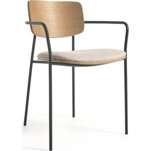Jídelní židle v černo-přírodní barvě Maureen – Kave Home obraz