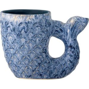 Modrá váza z kameniny (výška 12 cm) Ariella – Bloomingville obraz