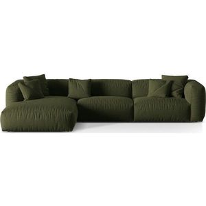 Zelená modulární rohová pohovka (levý roh) Martina – Micadoni Home obraz