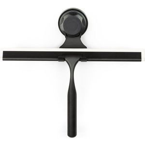 Černá samodržící nástěnná stěrka na sklo s držákem Compactor Bestlock Black Double Hook Squeegee obraz