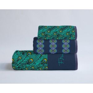 Sada 3 ručníků Madre Selva Peacock obraz