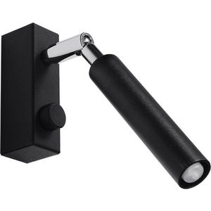 Černé nástěnné svítidlo Nice Lamps Tiden obraz