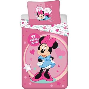 Dětské povlečení na jednolůžko z mikrovlákna 140x200 cm Minnie Sweet Like Me – Jerry Fabrics obraz
