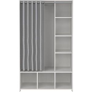 Bílo-šedá šatní skříň 105x180 cm Kit – Tvilum obraz