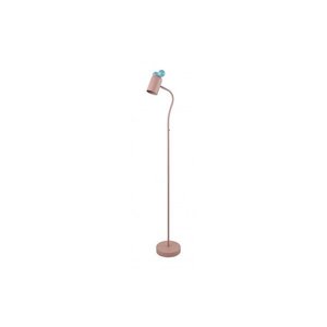 Světle modro-růžová stojací lampa s kovovým stínidlem (výška 133, 5 cm) Mouse – GTV obraz