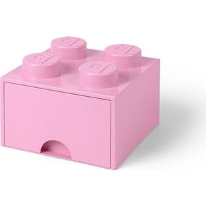 Světle růžový úložný box čtverec LEGO® obraz